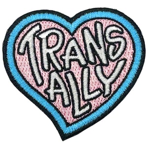 Iron On Embroidered Patch - Trans Ally