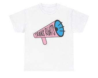 Trans Rights - Gender Neutral Heavy Cotton T-Shirt White