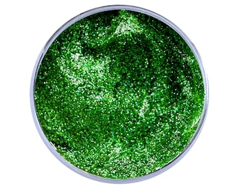 Biodegradable Glitter Gel - Holographic Green (Fine Glitter)