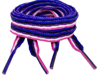 LGBTQ+ Shoelaces - Genderfluid Colours