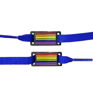 LGBTQ+ Shoelace Tags - Gay Pride Rainbow Colours