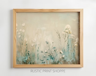 Flower Field Abstract | PRINTABLE Art Download | Rustic Print Shoppe | 01-0032