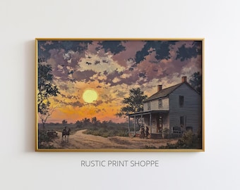Quiet Evening, Quiet Country | PRINTABLE Art Download | Rustic Print Shoppe | 03-0017
