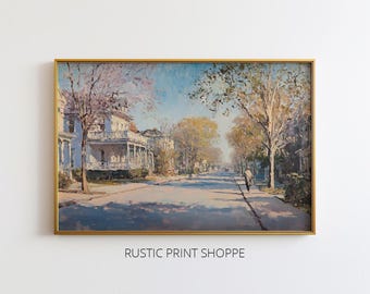 A Lowcountry Neighborhood | PRINTABLE Art Download | Rustic Print Shoppe | 03-0014