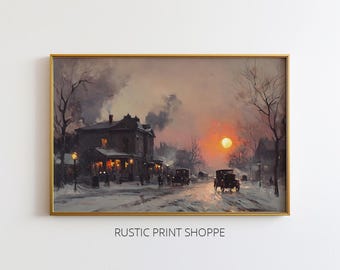 An Old-Fashioned Winter | PRINTABLE Art Download | Rustic Print Shoppe | 03-0011