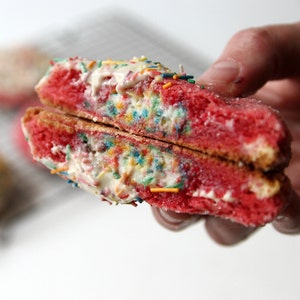 Pink velvet Cookie Recipe | cheesecake cookie dessert recipe cookie recipes | gourmet cookie recipe homemade cookie recipe