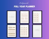 2025 Planner Template Professional Planner Full Year Planner Editable Canva Planner 50+ Pages Digital Planner Instant Download Planner