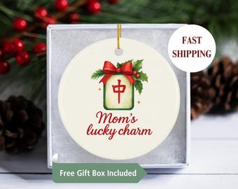 Mahjong Mom's Lucky Charm Ornament
