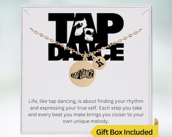 Personalized Dancer Necklace Gifts, Tap Dance Necklace, Dance Team Gifts, Ballerina Necklace, Initial Necklace, Dance Coach Gift