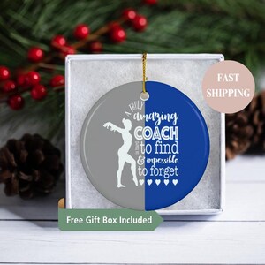 Gymnastics Coach Ornament, Personalized Gymnastics Coach Gif, Christmas Gift for Gymnastics Coaches, Thank You Gift for Gymnastics Coach