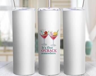 Funny Mahjong Tumbler – It’s Five O’Crack 20oz Tumbler With Stainless Steel Cup