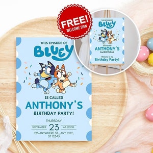 Kids Editable Birthday Invitation Template, Printable Birthday Party Invitations, Digital Bday Party Invite Template, Boys & Girls Invite zdjęcie 1