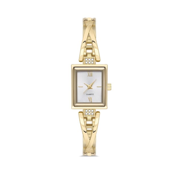 Adjustable Vintage Gold Watch, Fancy Square Case Women's Watches, Dainty Small Thin Timepiece, Elegant Nostalgia Mini Wrist Watches