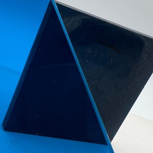 Premium Square Blue Optic Glass - High-Quality, Jewelry making, Craft supply, Glass Raw Materials, Color Filter,