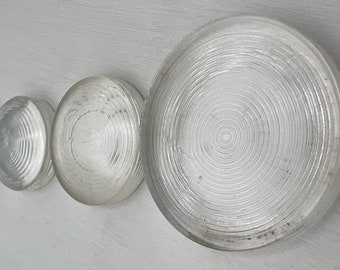 Round Transparent Optic Glass - Jewelry Making Supplies (Set of 5)