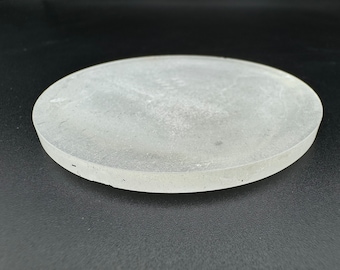 Round Raw Optical Glass Lens - DIY Jewelry, Glass Art (79mm)