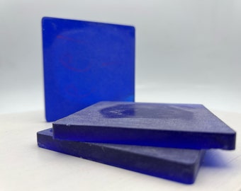 Ultramarine Optic Glass Square – Jewelry Making, Stained Glass Supplies