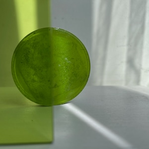 Round Shape Green Optic Glass - High-Quality, Vibrant & Perfect for Jewelry making, Craft supply, Glass Raw Materials, Color filter