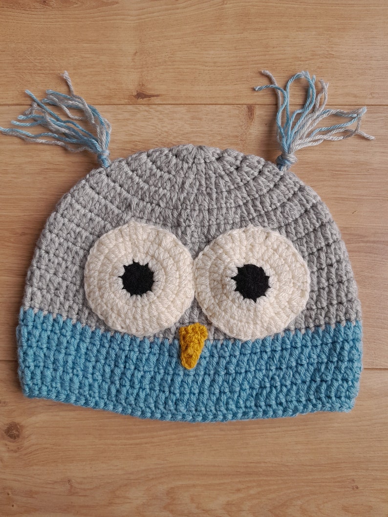 BONNET HIBOU, owl hat, commande personnalisée image 1