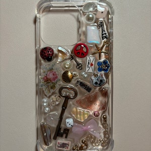 custom trinket charm resin phone case (EXAMPLE)