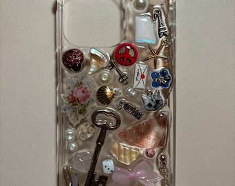 custom trinket charm resin phone case (EXAMPLE)