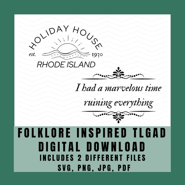 Folklore Inspired TLGAD *2* Digital Downloads