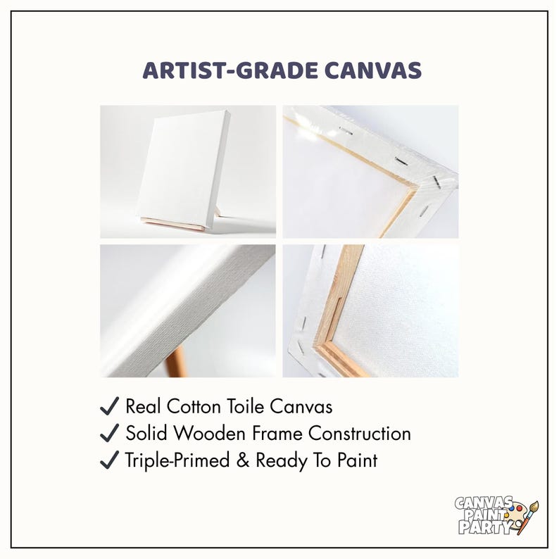 Walk By Faith Pre Drawn Canvas Painting Kit | Praise and Paint Church Group Activity image 5