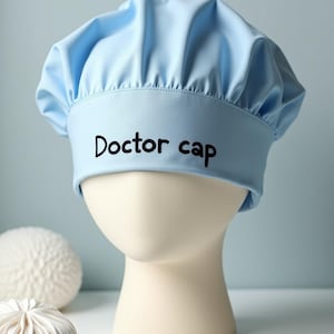 Personalized Embroidered Doctor Cap: Custom Text Scrub Hat