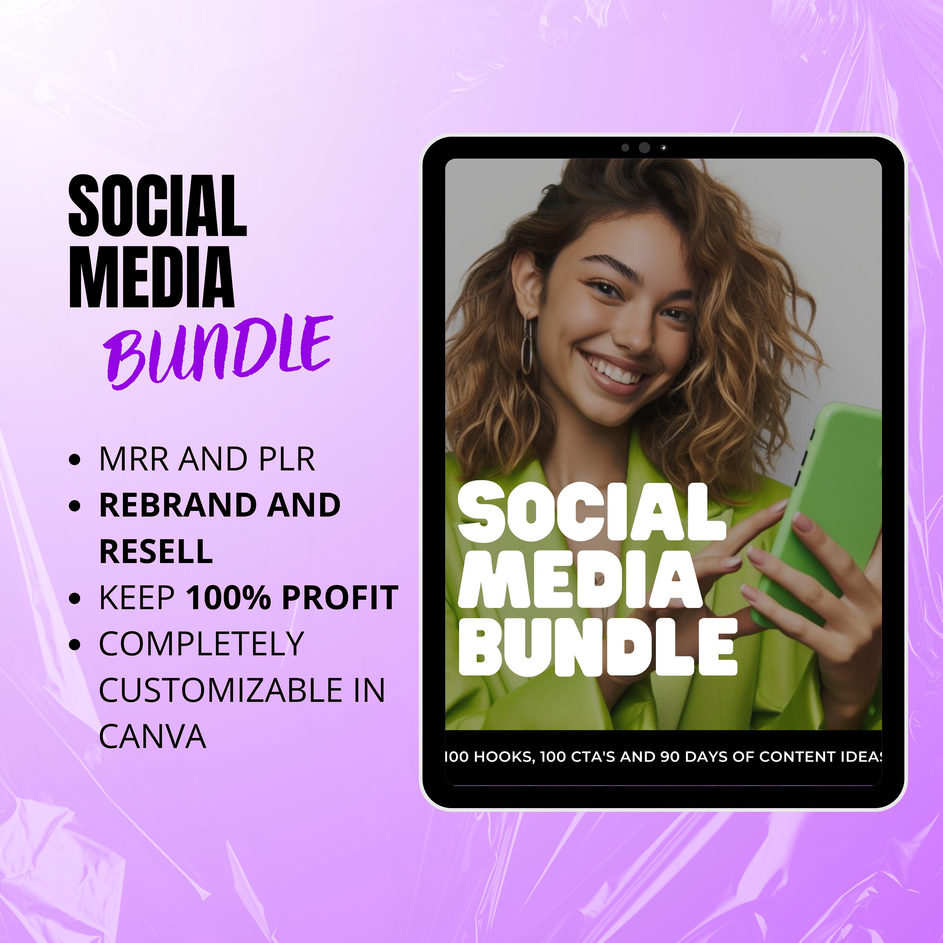 PLR Social Media Bundle With Master Resell Rights, PLR Digital Products ...