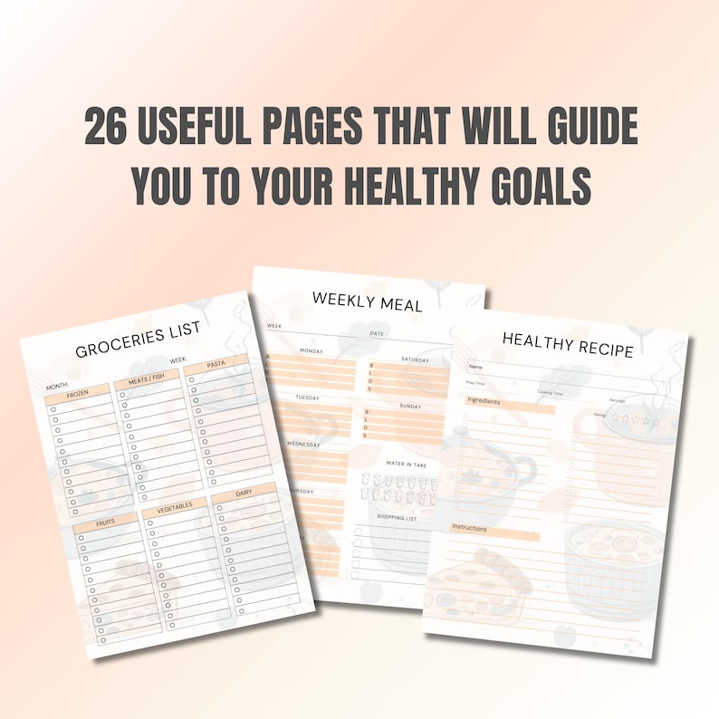 PLR Meal Planner With Master Resell Rights, Canva Template, Digital