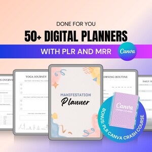 PLR Planner Bundle, PLR Digital Product, Digital Planners, Master Resell Rights, Canva PLR Templates, Resell Planner, Simply Passive Income
