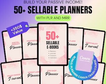 PLR MRR Sellable Planners, PLR Digital Product, Digital Planners, Master Resell Rights, Resell Planner, Simply Passive Income