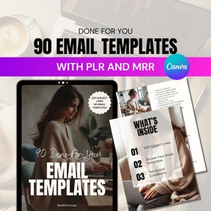 PLR Email Template with Master Resell Rights, PLR Digital Product, Digital Marketing, Done for You, MRR, Passive Income, Newsletter Template