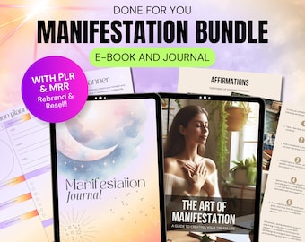 Manifestation Guide with Manifestation Journal with Master Resell Rights, PLR MRR Digital Product, Manifesting, Law of Attraction