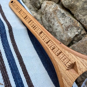 Medium Size - &quot;Started From The Bottom, Now We&#39;re Here&quot; - Cherry/Red Oak - Fishing Net - Landing Net - Made in USA - Small Business