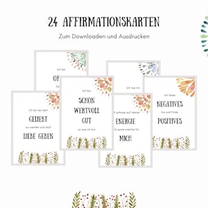 24 Affirmationskarten – positive Gedanken für jeden Tag und jede Situation