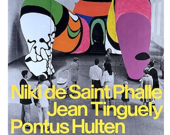 Niki de Saint-Phalle, exhibition poster - Paris, 2025, Grand Palais Museum   - Jean Tinguely