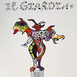 Niki de Saint Phalle - Póster de Cartas del Tarot - Tarots Garden - Tamaño Grande 67/97 cm