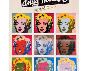 Andy Warhol Marilyn 1968 Poster | 9 Marilyns | Museum Ludwig Cologne 1989 | Pop Art