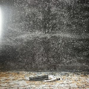 Cartaz da exposição Anselm KIEFER - 2007 - Arte Moderna - Guggenheim - Decoração para Casa - Decoração de Parede - Tapeçarias