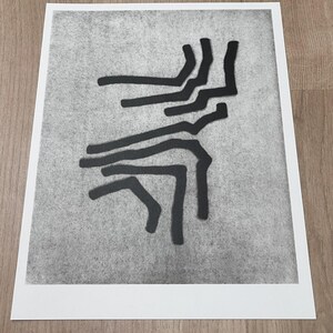 Eduardo CHILLIDA, original lithograph- Vintage - 24,5x31cm - Sculpture - Black and White - Home Decor - Wall Decor