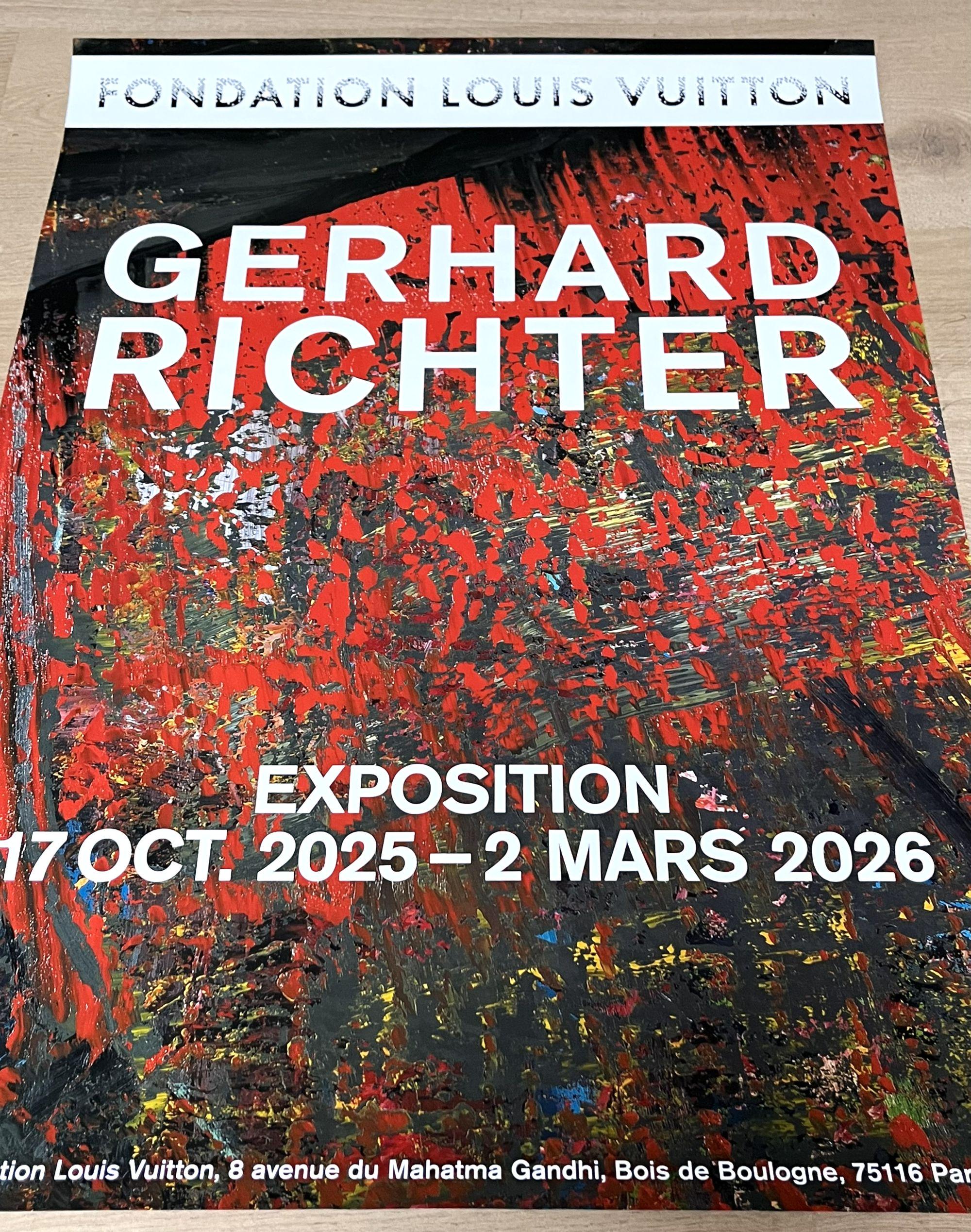 Gerhard RICHTER, Exhibition Poster - Paris 2025 - Louis Vuitton 