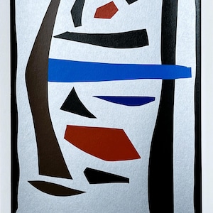 Robert Jacobsen, serigrafia del 1990 - 18 x 27 cm - Arte moderna - Decorazione per la casa - Decorazione murale