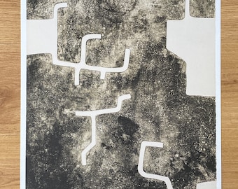 Eduardo CHILLIDA, plakat wystawowy 2021 - Sztuka współczesna - Arte Abstracto - Sztuka ścienna