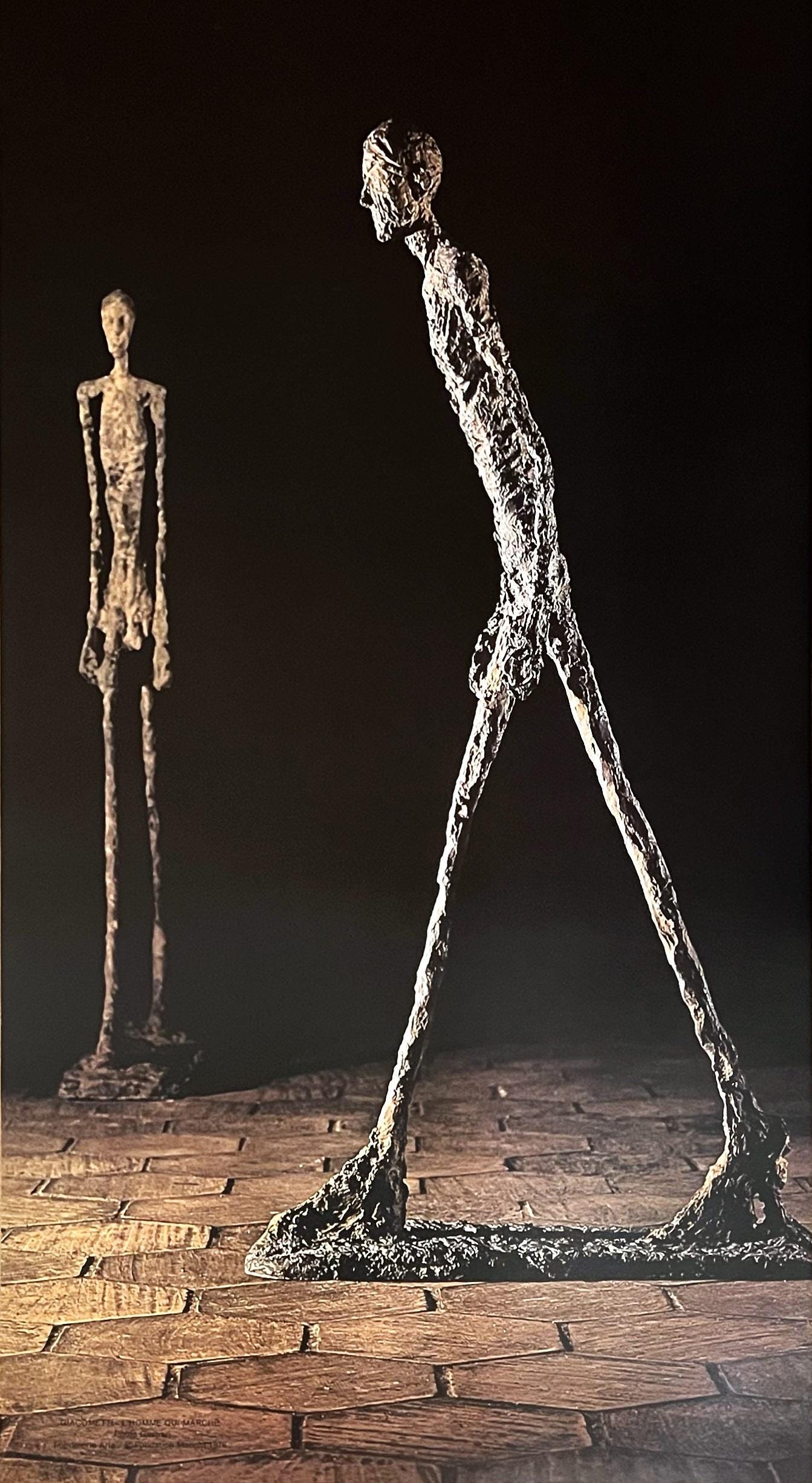 Alberto GIACOMETTI Exhibition Poster, Man Walking (1960