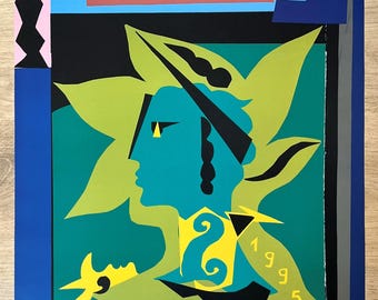 YSL 1983 LOVE Poster (c) Yves Saint Laurent Foundation - Etsy