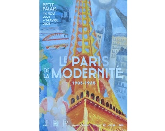 Affiche de l'exposition Robert Delaunay « Paris de la Modernité » - Petit Palais, Paris 2024 - Ecole de Paris - Art moderne