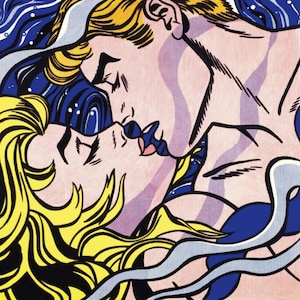 Roy LICHTENSTEIN exhibition poster - Large size - Wall Decor - Home Decor