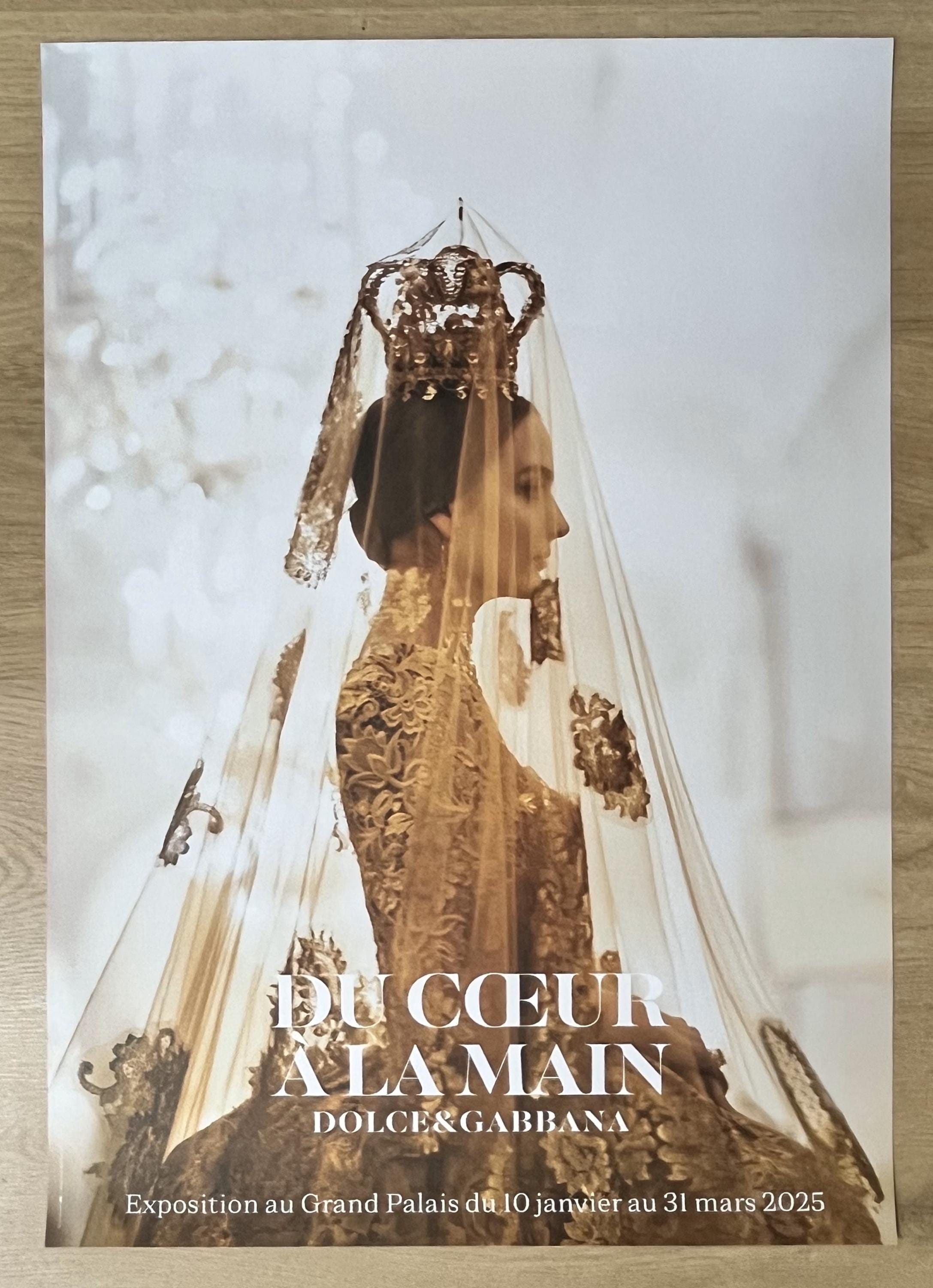 DOLCE GABBANA Paris 2025 Exhibition Poster – Fashion Illustration