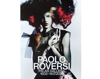 Affiche de l'exposition Paolo ROVERSI 2024 - Musée de la mode, Palais Galliera Paris - Photographie de mode - Icône